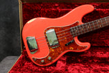 1962 Fender Precision Bass, Fiesta Red Refinish, Slab RW Board