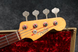 1962 Fender Precision Bass, Fiesta Red Refinish, Slab RW Board