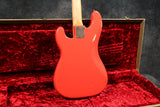 1962 Fender Precision Bass, Fiesta Red Refinish, Slab RW Board