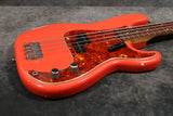 1962 Fender Precision Bass, Fiesta Red Refinish, Slab RW Board