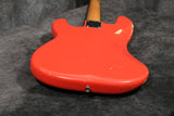 1962 Fender Precision Bass, Fiesta Red Refinish, Slab RW Board