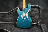 1962 Fender Precision Bass, Slab Board, Lake Placid Blue Refinish