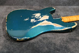 1962 Fender Precision Bass, Slab Board, Lake Placid Blue Refinish