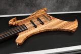 2007 Warwick Buzzard Bolt-On 5-string - Fretless - Zebrano