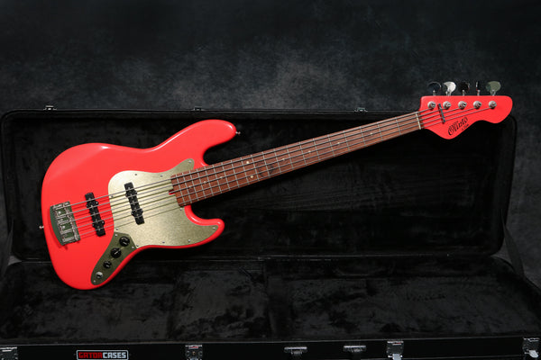 Olinto 5-String J Bass - Fiesta Red - Pre Owned