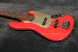 Olinto 5-String J Bass - Fiesta Red - Pre Owned