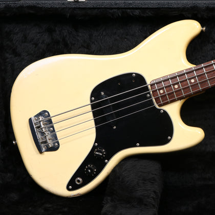 1977 Fender Musicmaster Bass, Olympic White