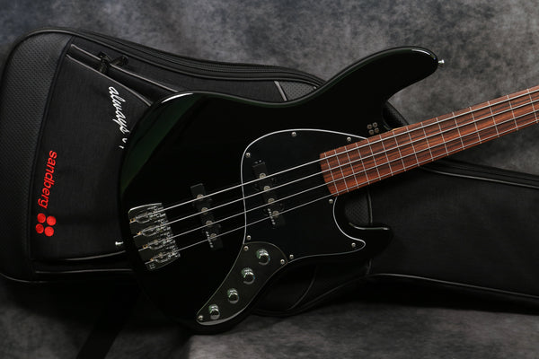 New Sandberg TT4 Fretless, High Gloss Black w/Matching Headstock