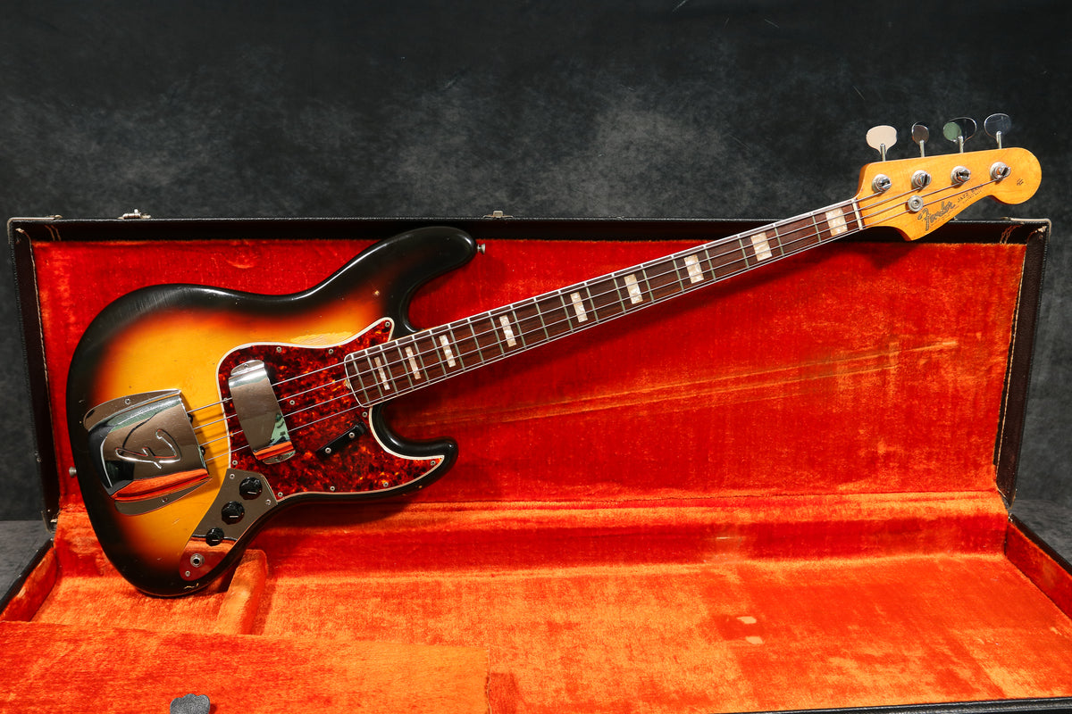 1966 Fender Jazz Bass, Sunburst – Andy Baxter Bass & Guitars