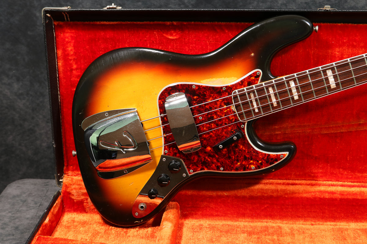 1966 Fender Jazz Bass, Sunburst – Andy Baxter Bass & Guitars