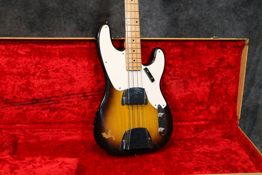 1957 Fender Precision Bass 2 Tone Sunburst Andy Baxter Bass And Guitars 6424